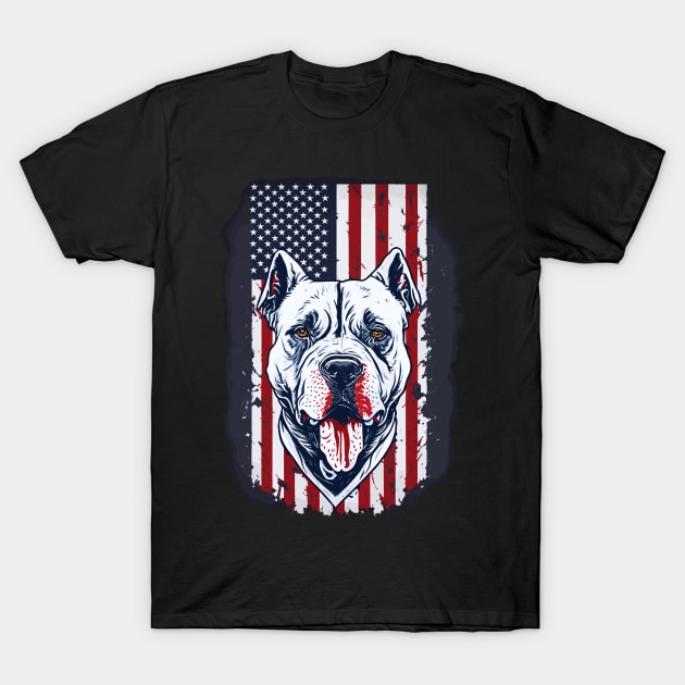 American pitbull T-Shirt by remixer2020